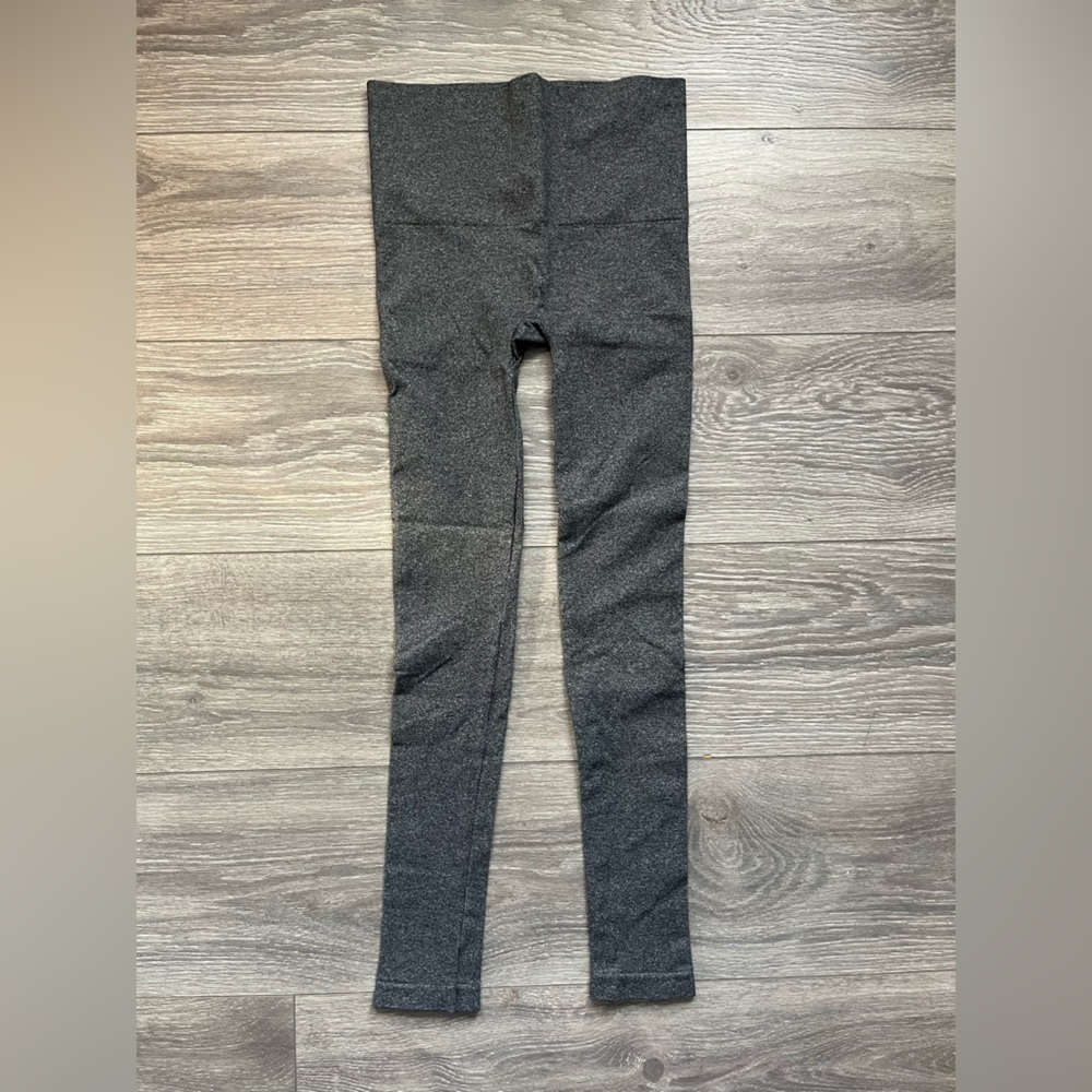 SPANX Heather Gray Basic High Rise Leggings Size S Yoga Pilates Run Workout